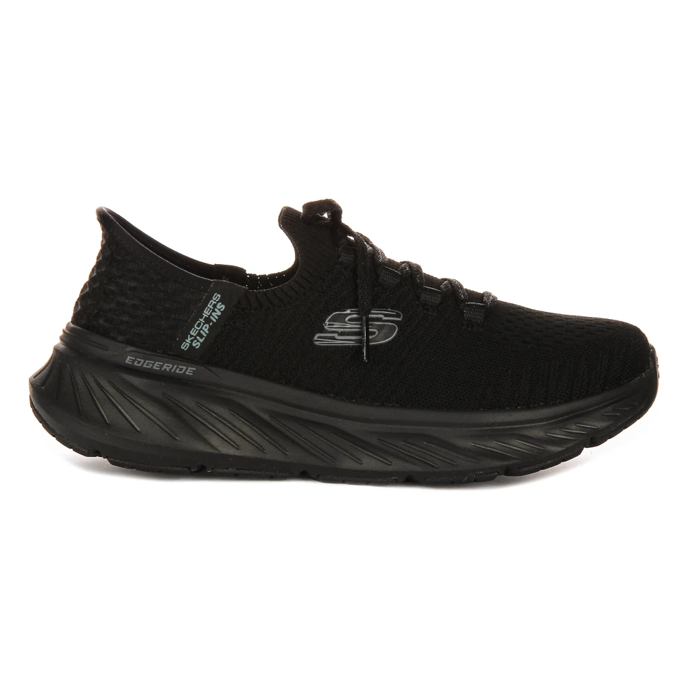 Skechers Women's Black Sneakers, 5 Uk, Vegan Air Cooled Trainers