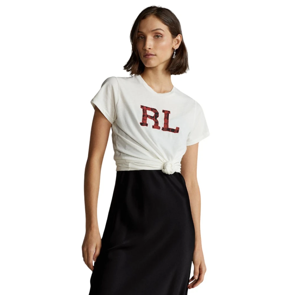 Ralph Lauren Rechtvallend Wit T-Shirt White Dames