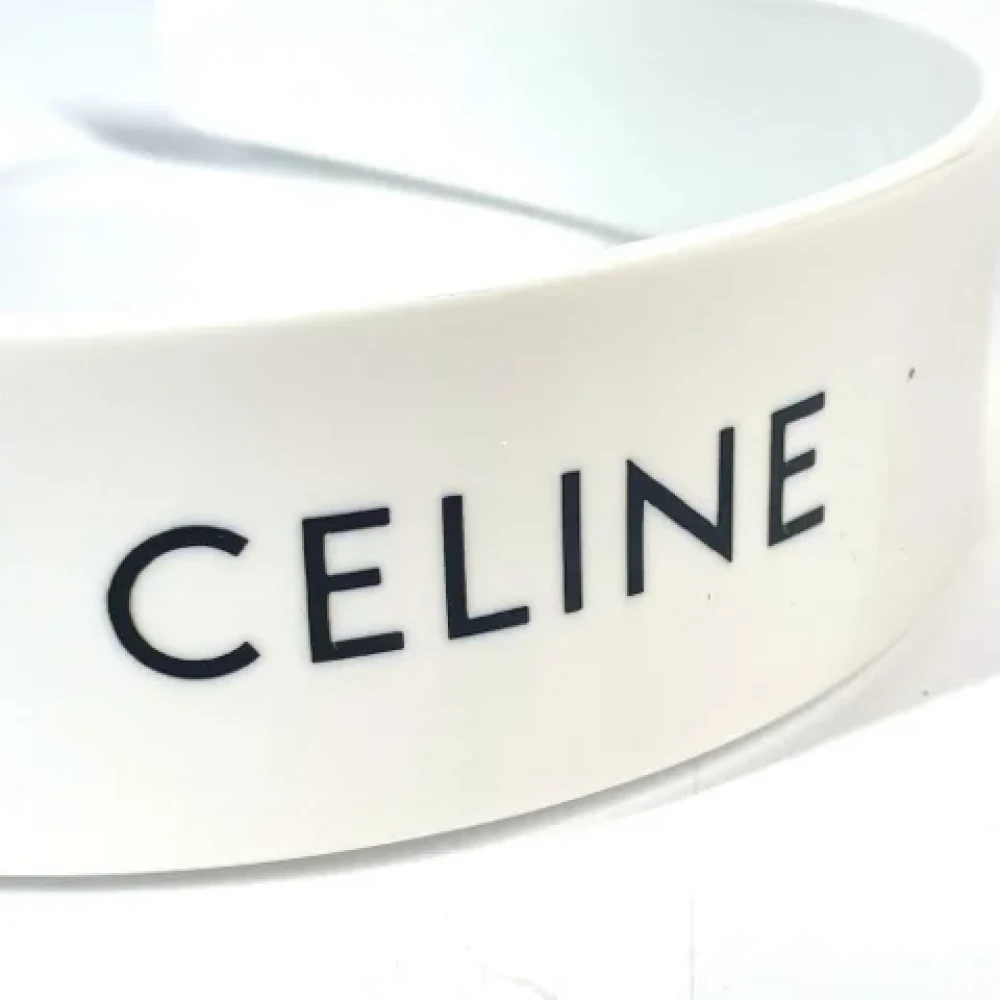 Celine Vintage Pre-owned Plastic hair-accessories White Dames