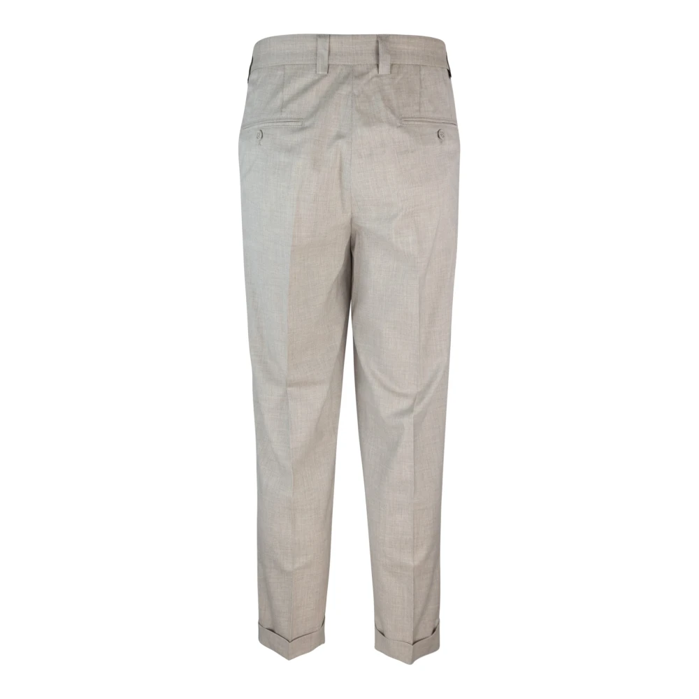 Paolo Pecora Slim Fit Riem Broek Gray Heren