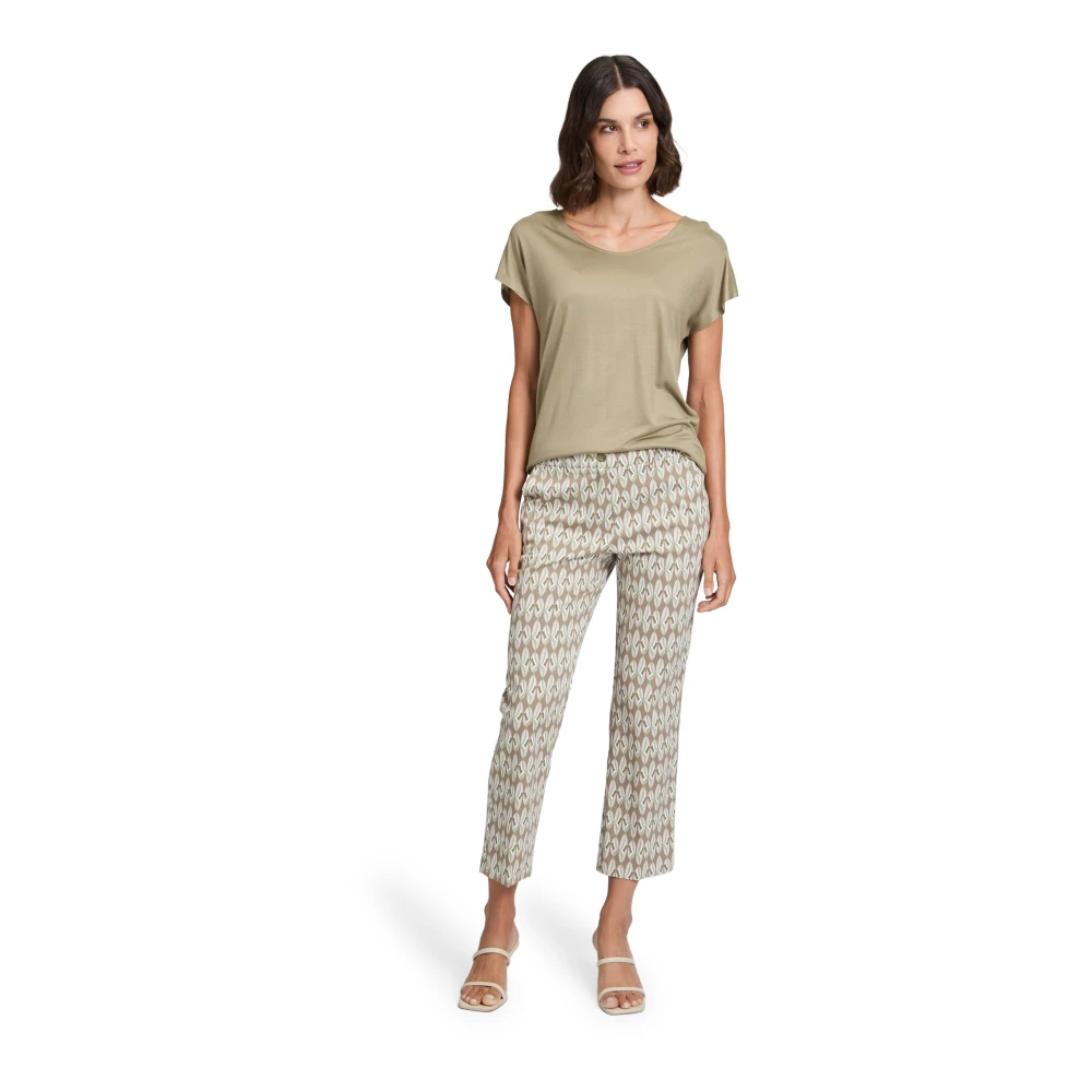 Betty Barclay Relaxed Fit Businessbroek met Grafische Print Multicolor Dames