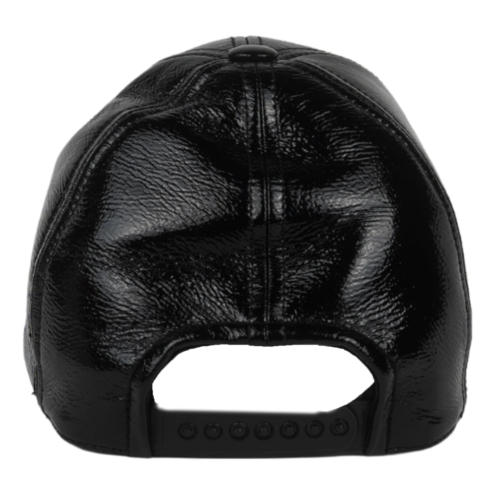 Courrèges Zwarte Vinyl Hoed Reedition Black Heren