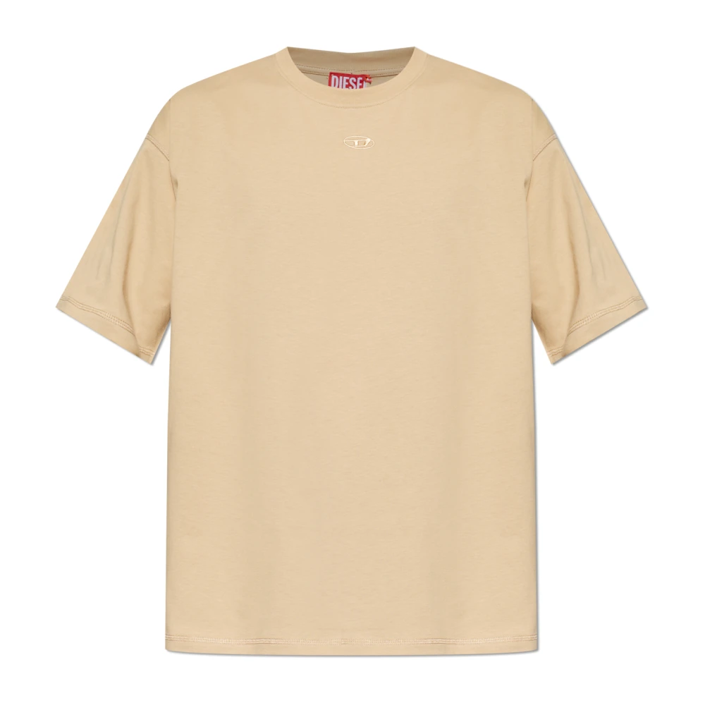 Diesel Herr Beige Toppar L, Bomull, T-Lucien-Ihbi T-Shirt