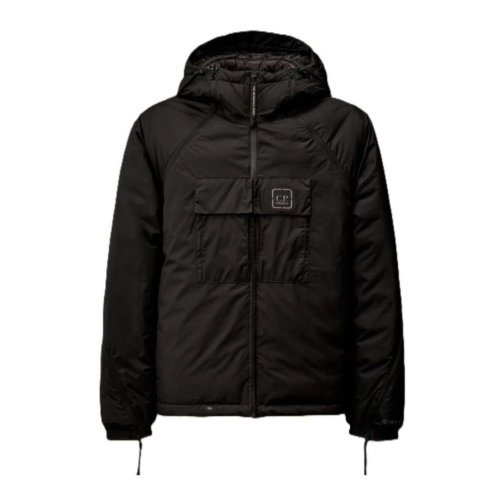 C.p. Company Men's Black Metropolis Hooded Down Jacket In