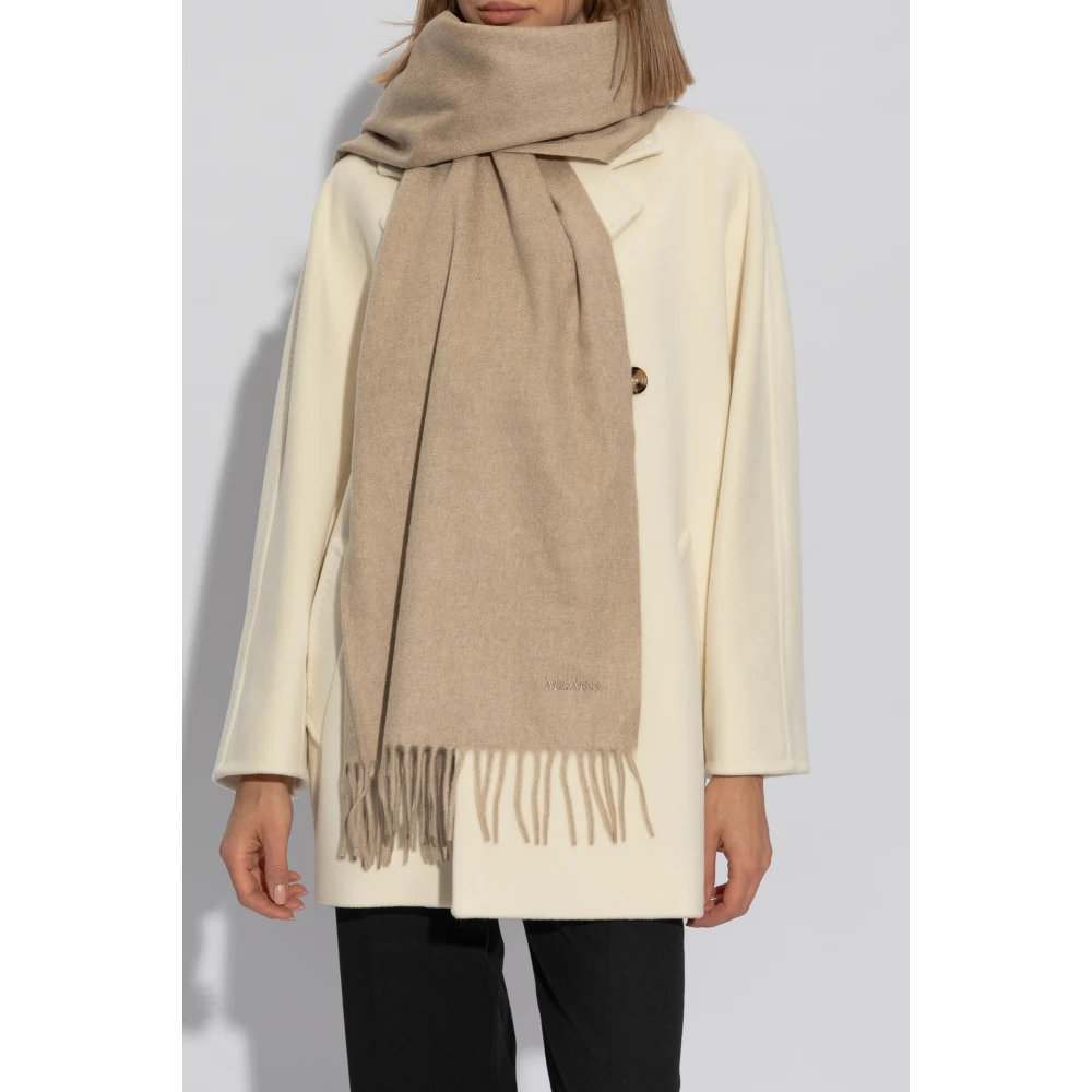 Max Mara Kasjmier sjaal 'Baci' Beige Dames