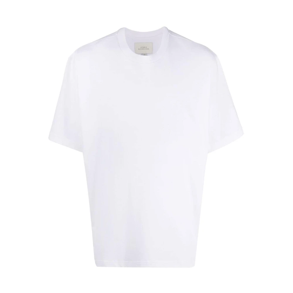 Studio Nicholson Witte Boxy Fit T-shirt White Heren