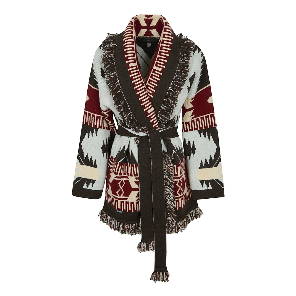 Alanui Multicolor Icon Jacquard Cardigan - Female - Cashmere Knitwear - Xs - Knitwear