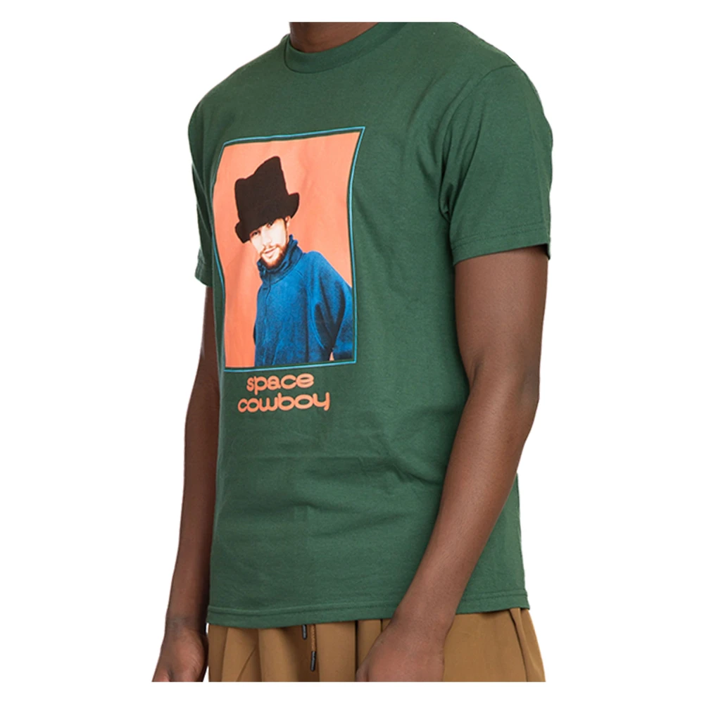 Pleasures Groene Space Cowboy T-shirt Green Heren
