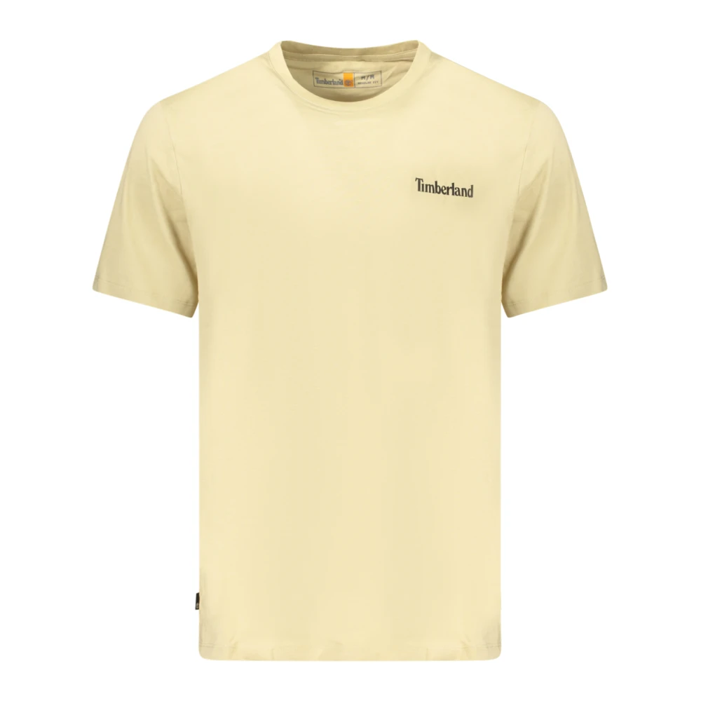Timberland Men's Beige T-Shirts, 2XL, Short-Sleeve T-Shirt