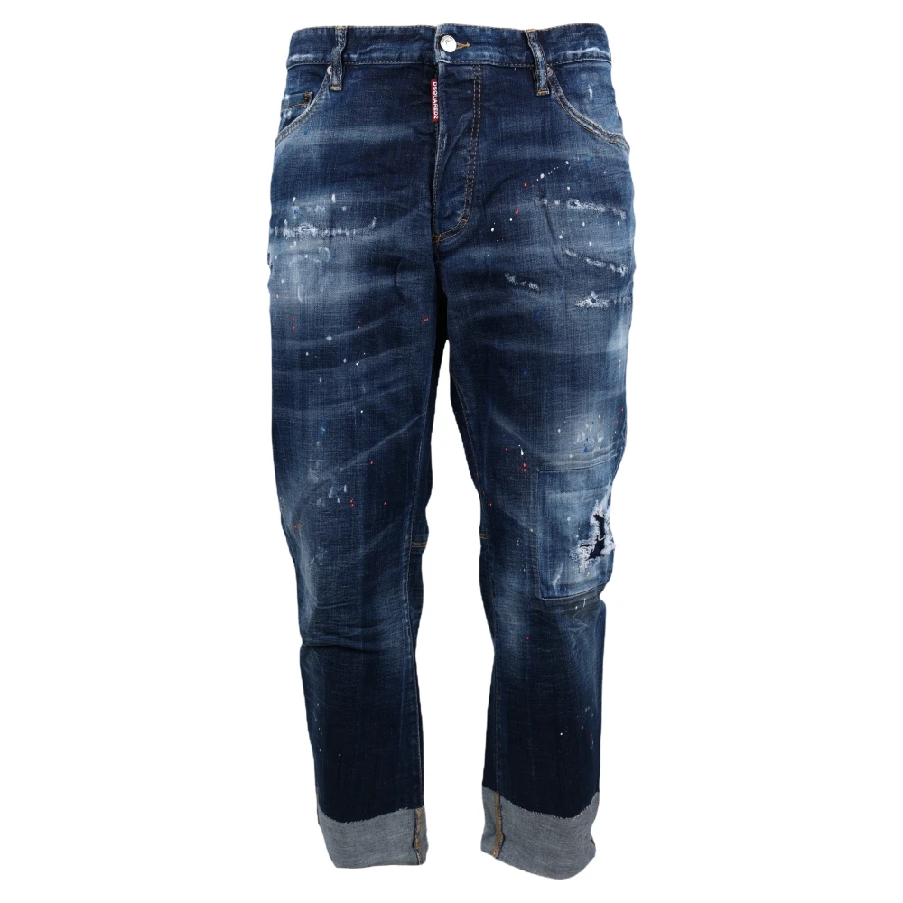 Dsquared2 Tijdloze Straight Jeans voor heren Blue Heren
