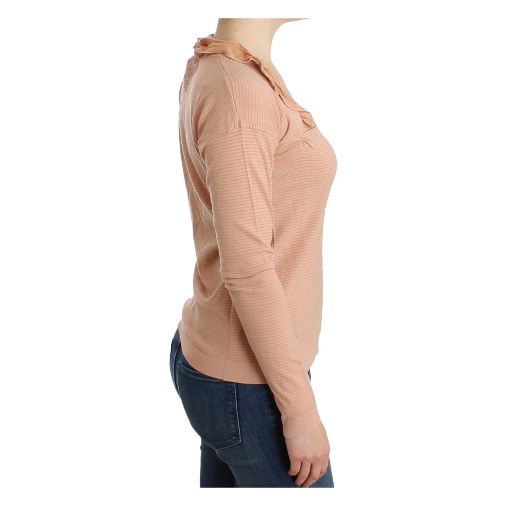 Ermanno Scervino Gestreepte pullover van wolmix in oranje Orange Dames