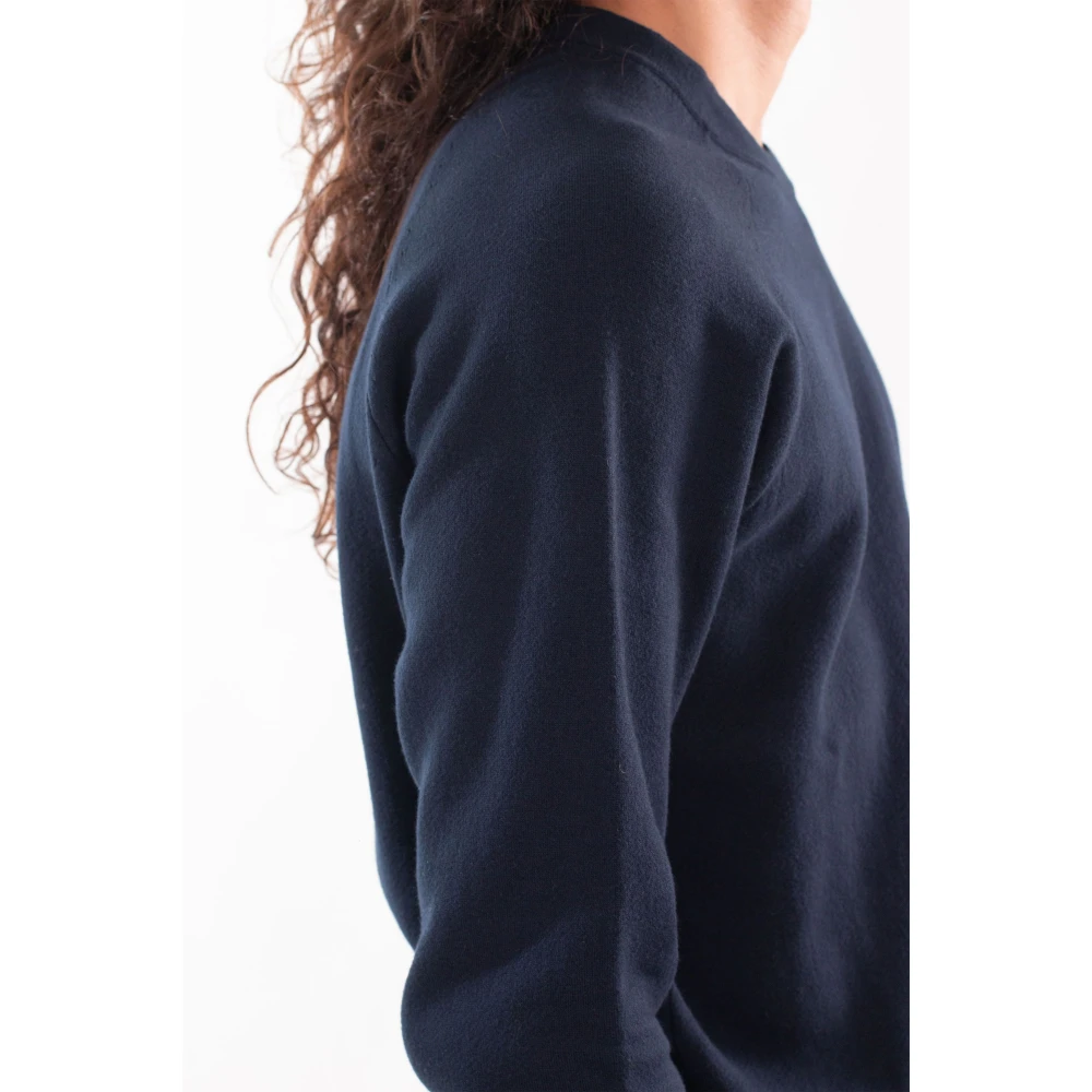 C.P. Company Dubbele Raglan Katoenen Trui Blue Heren