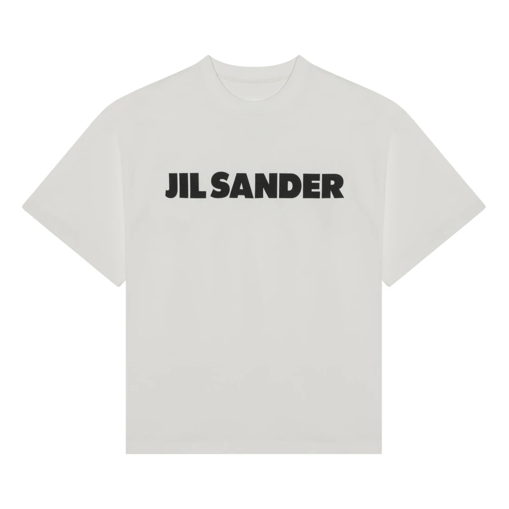 Jil Sander Korte mouwen ronde hals T-shirt White Dames