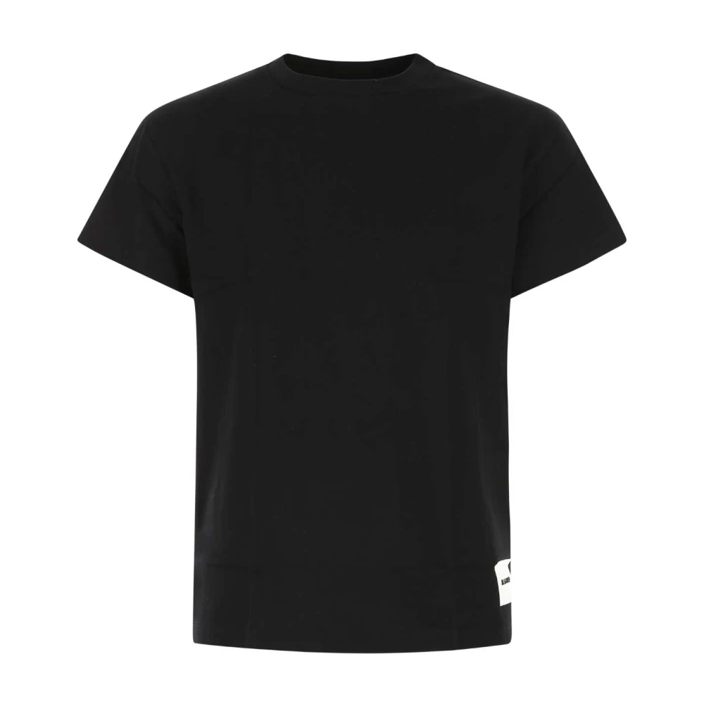 Jil Sander Zwart katoenen T-shirt set Black Heren