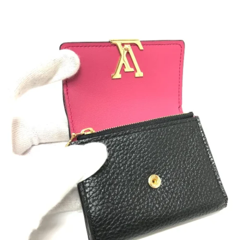 Louis Vuitton Vintage Pre-owned Leather wallets Black Dames
