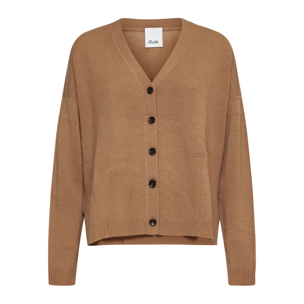 Allude Kameel Sweater Collectie Brown Dames