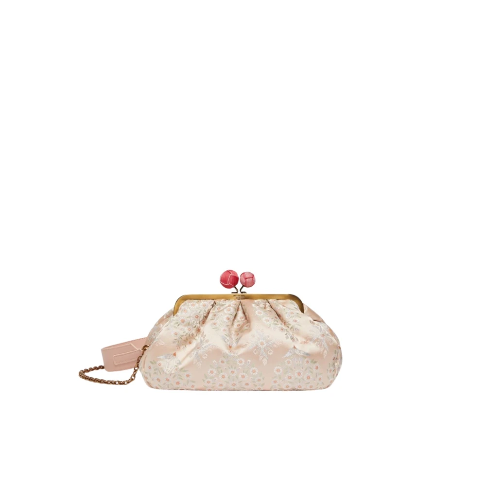 Max Mara Weekend Zijden Pasticcino Schoudertas Ornament Pink Dames