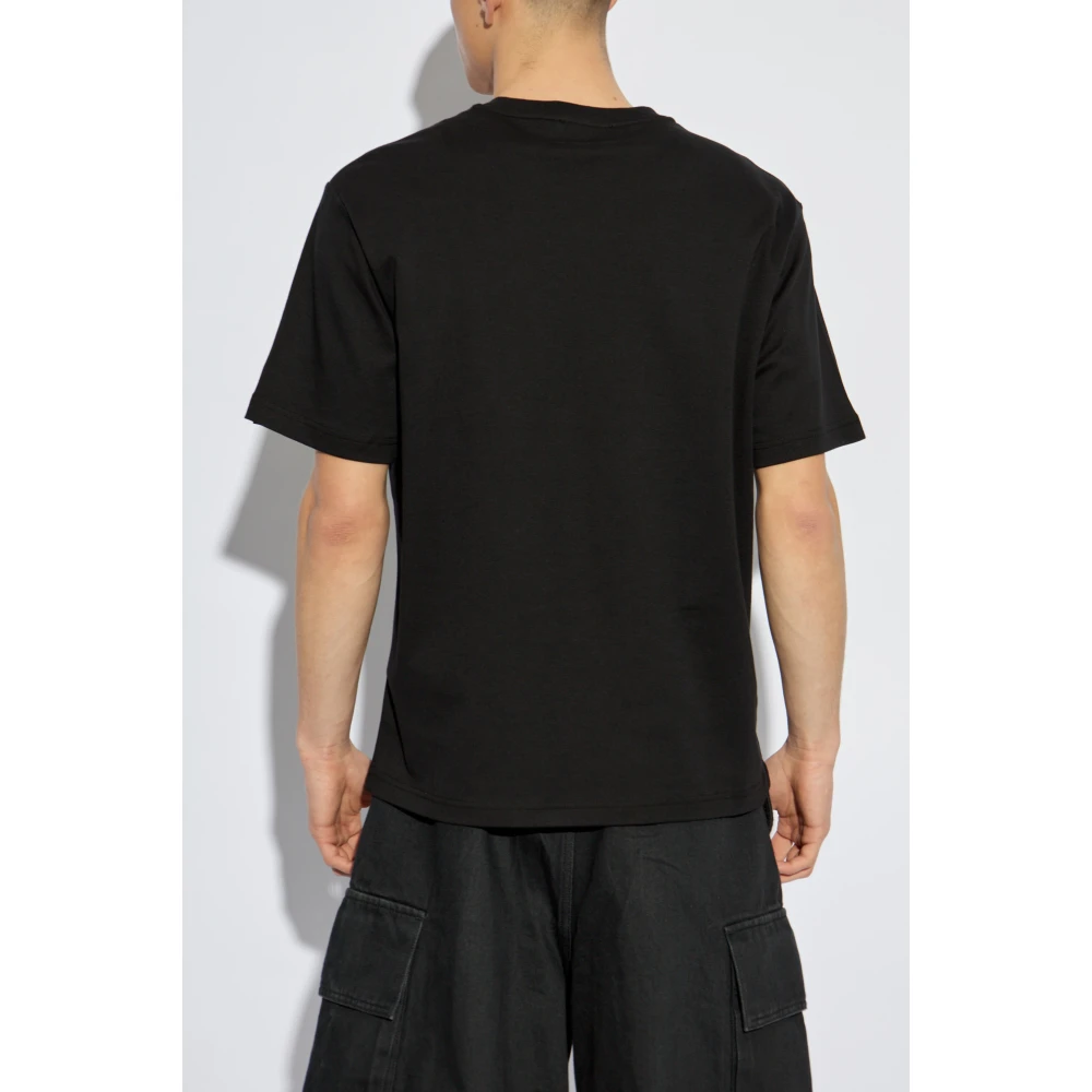 Iceberg T-shirt met patches Black Heren