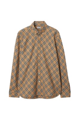 vintage-check-pattern-cotton-shirt