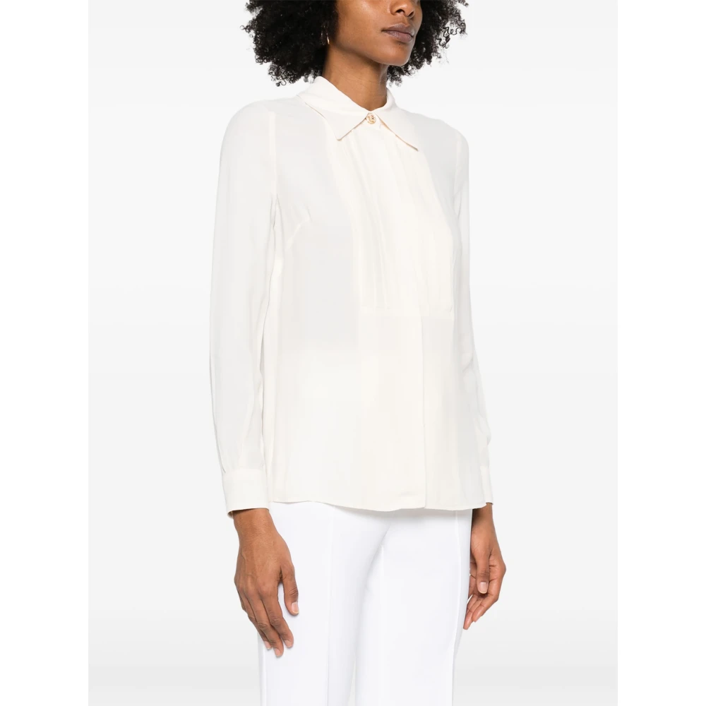 Elisabetta Franchi Stijlvolle Shirt 193 Burro Beige Dames