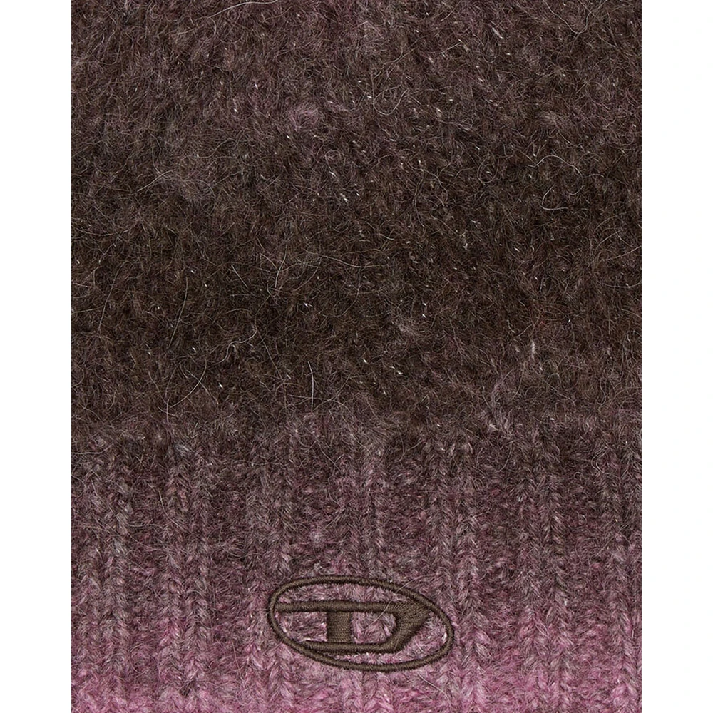 Diesel Paars Chocolade Beanie Hoed Purple Unisex