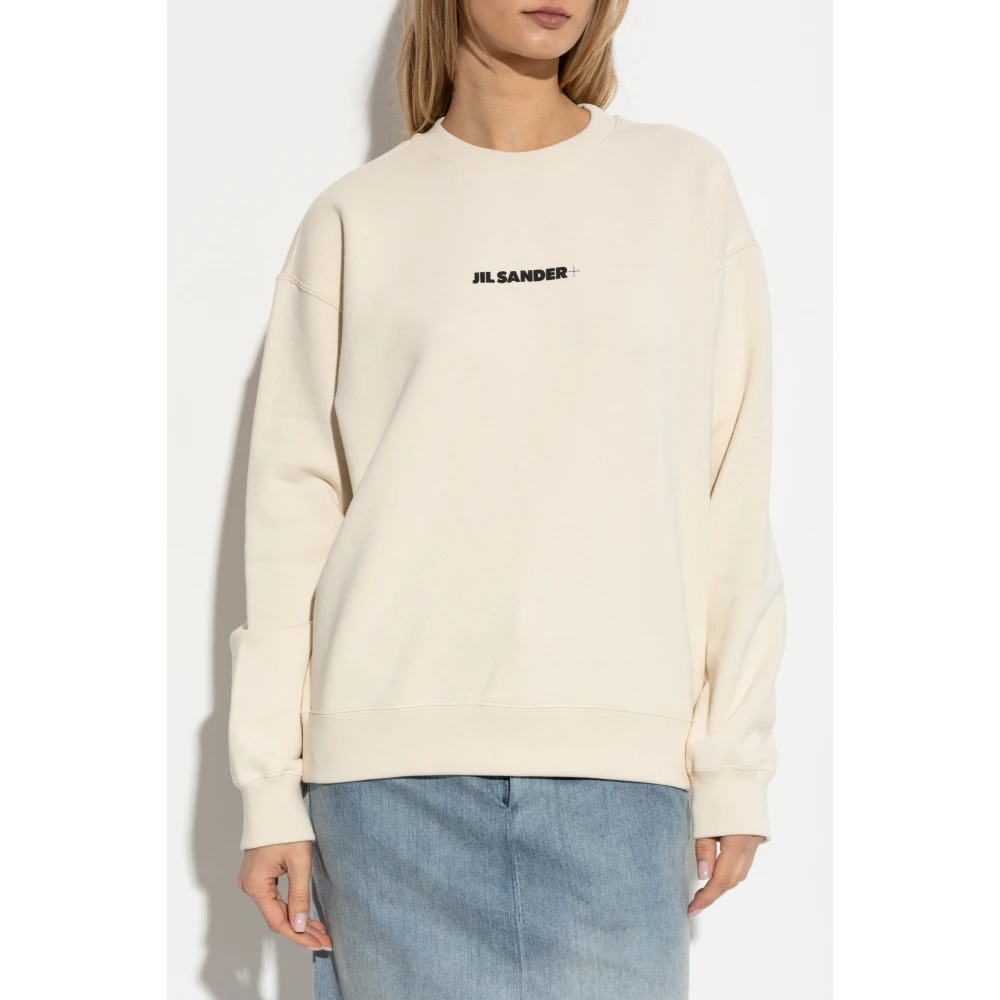 Jil Sander Sweatshirt met logo Beige Dames