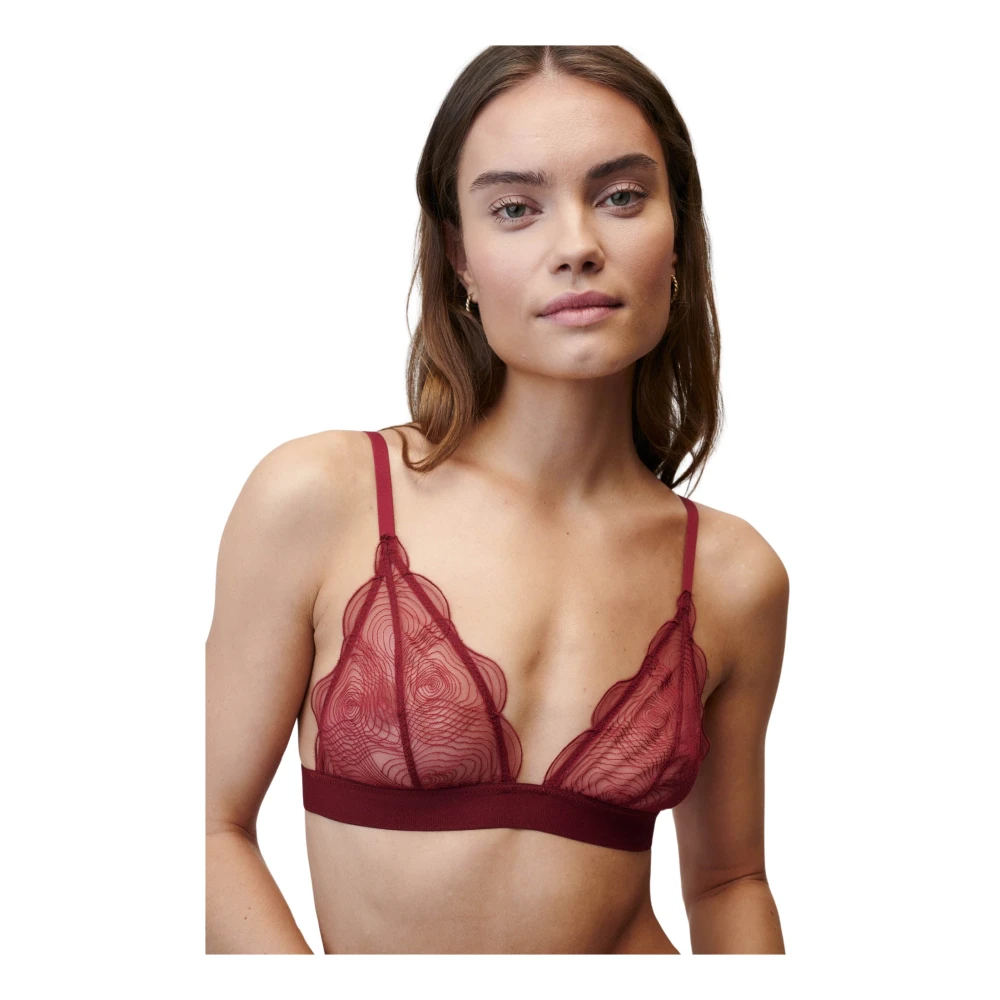 Undress Code Gentle Bra Burgundy Red Dames