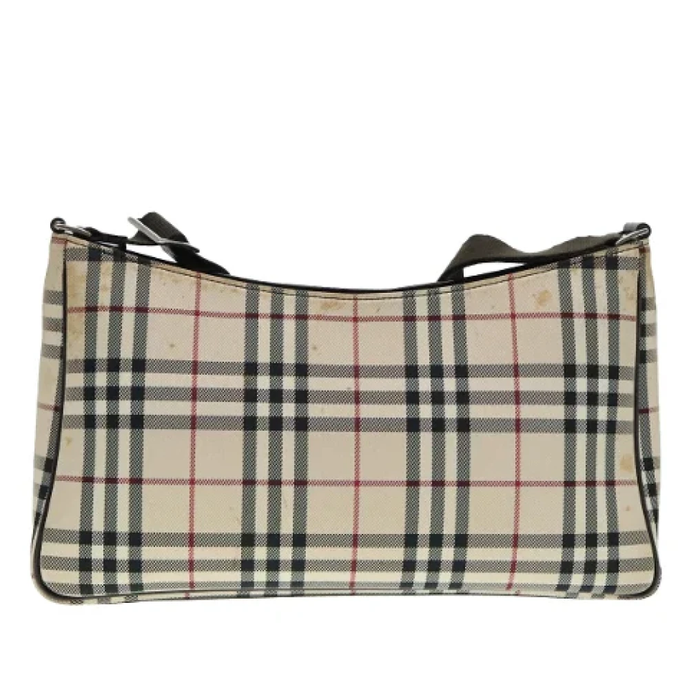 Burberry Vintage Pre-owned Nylon shoulder-bags Beige Dames