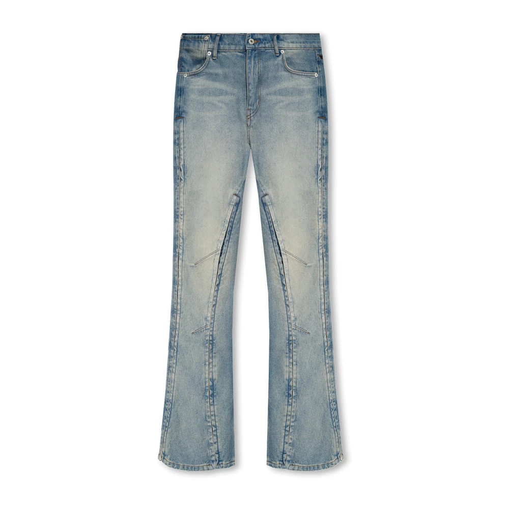 Y Project Wijduitlopende jeans Blue Dames
