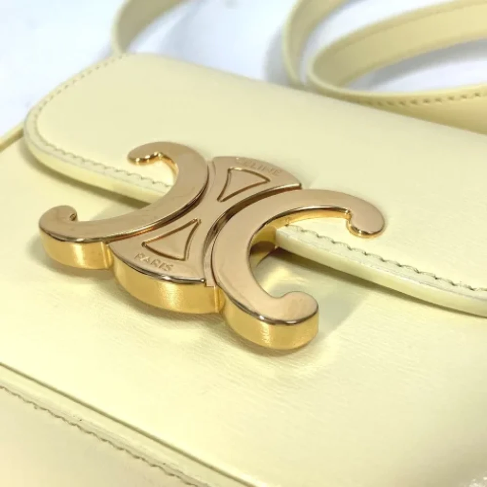 Celine Vintage Pre-owned Leather celine-bags Yellow Dames