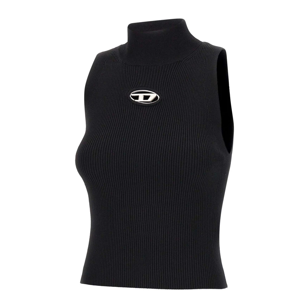 Diesel Zwarte Top Black Dames
