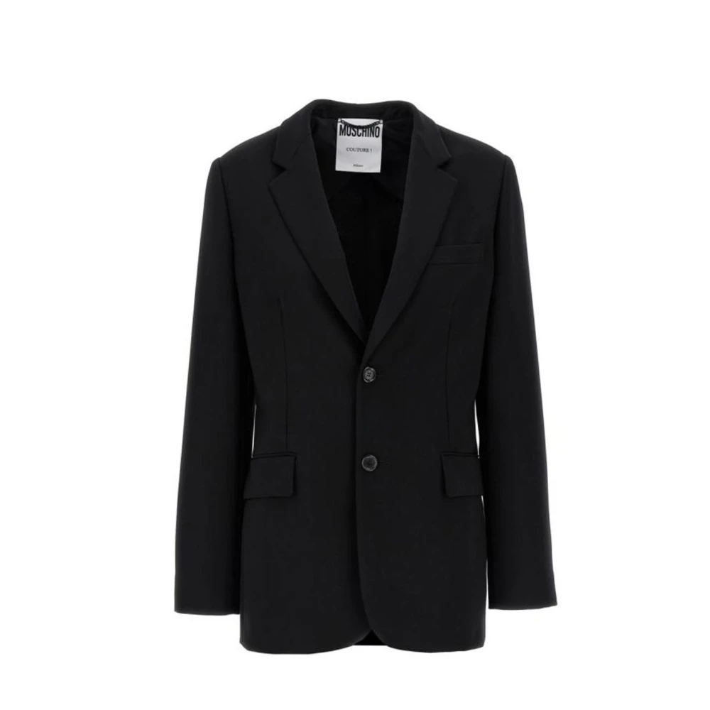 Moschino Women's Black Stylish Blazers For A Chic Look - Blazers - Xs - Jackets