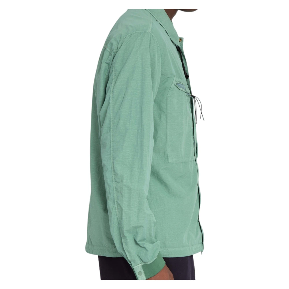 C.P. Company Nylon Overshirt in Flatt Stijl Green Heren
