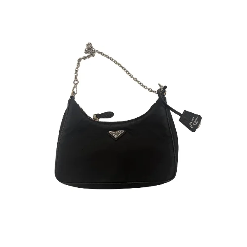 Prada Vintage Pre-owned Nylon prada-bags Black Dames