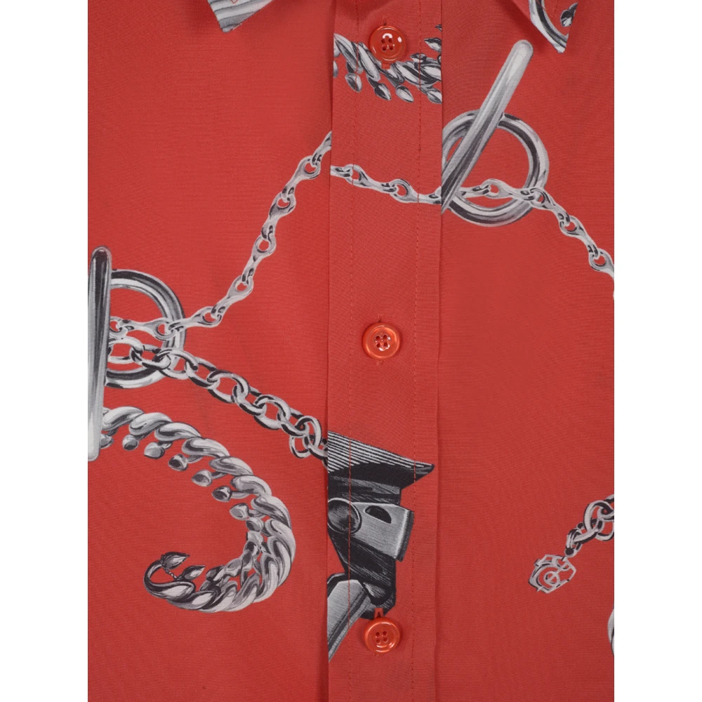 Burberry Zijden Poplin Overhemd met Lange Mouwen Multicolor Dames