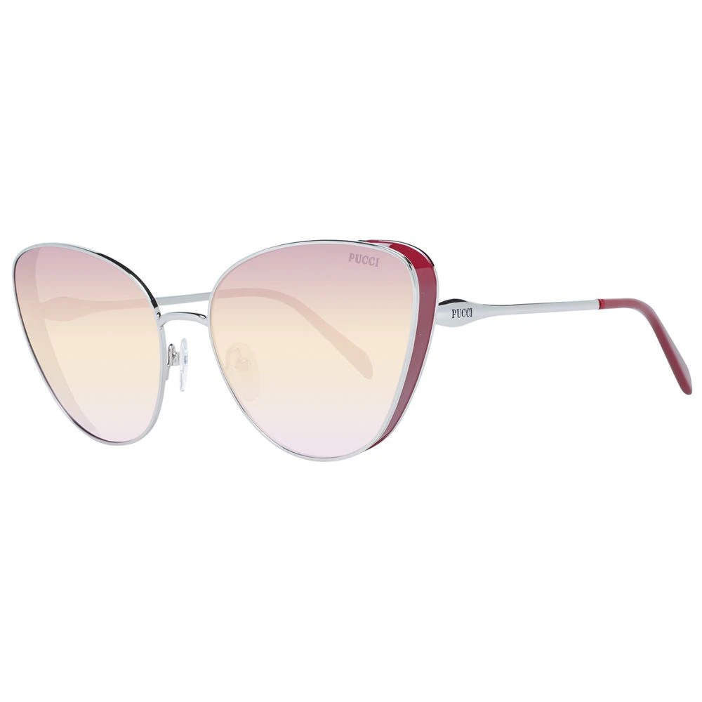 Pucci Women's Gray Sunglasses, One Size, Silver Cat Eye Sunglasses