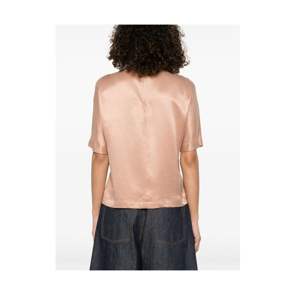 Giorgio Armani Beige Crew Neck Shirt Beige Dames