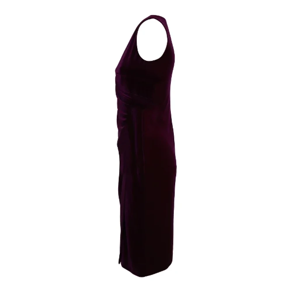 Ralph Lauren Pre-owned Polyester dresses Purple Dames