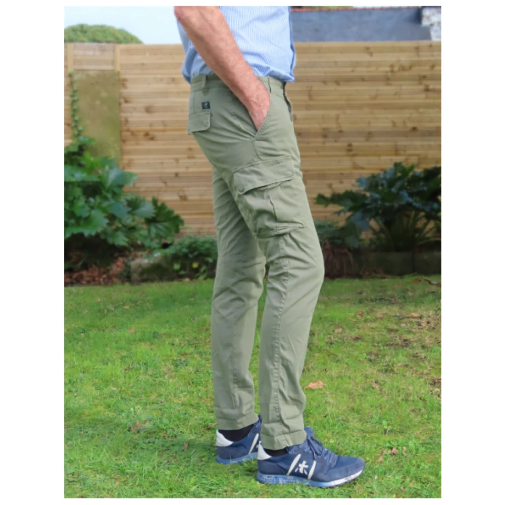 Mason's Extra Slim Cargo Broek Green Heren