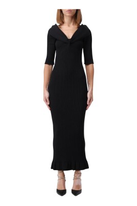 robe-midi-en-tricot-cotele-detail-fronce