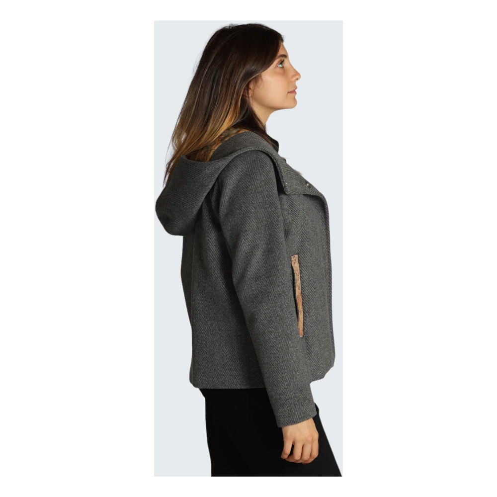 Alviero Martini 1a Classe Tijdloze Antraciet Blouson Jas Gray Dames