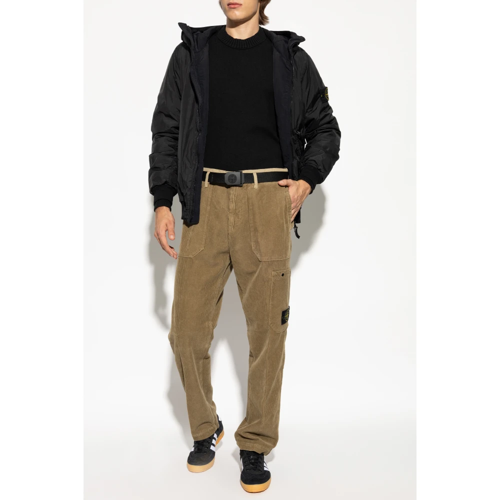 Stone Island Trui met logo Black Heren
