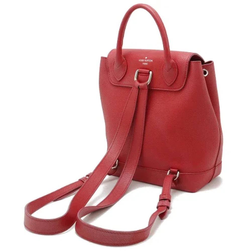 Louis Vuitton Vintage Pre-owned Leather backpacks Red Dames