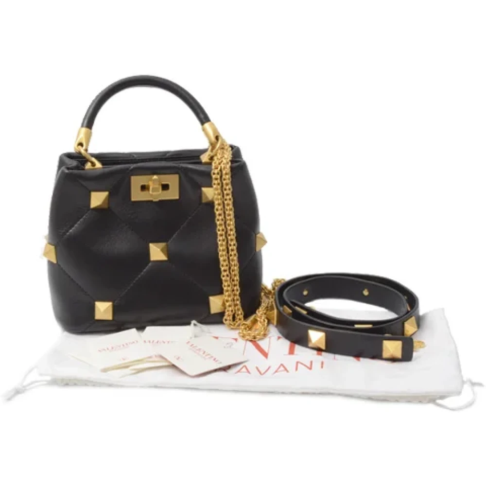 Valentino Vintage Pre-owned Fabric handbags Black Dames