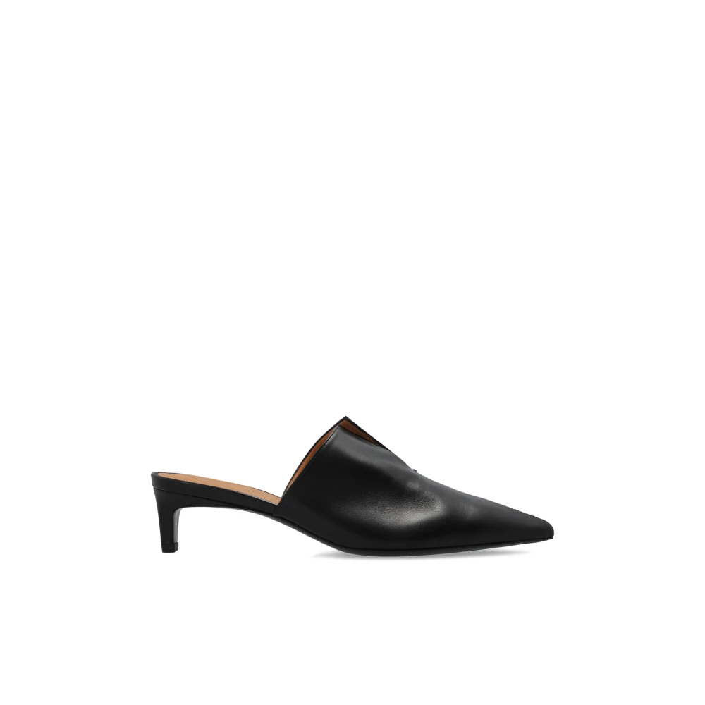 Tod's Kvinno Svart Skor Dam, 38 Eu, Läder, Heeled Mules