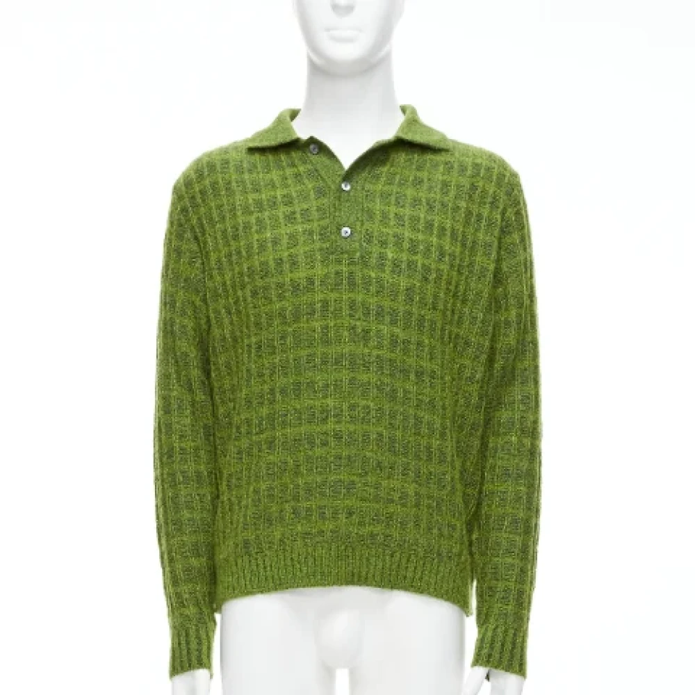 Gucci Vintage Pre-owned Fabric tops Green Heren
