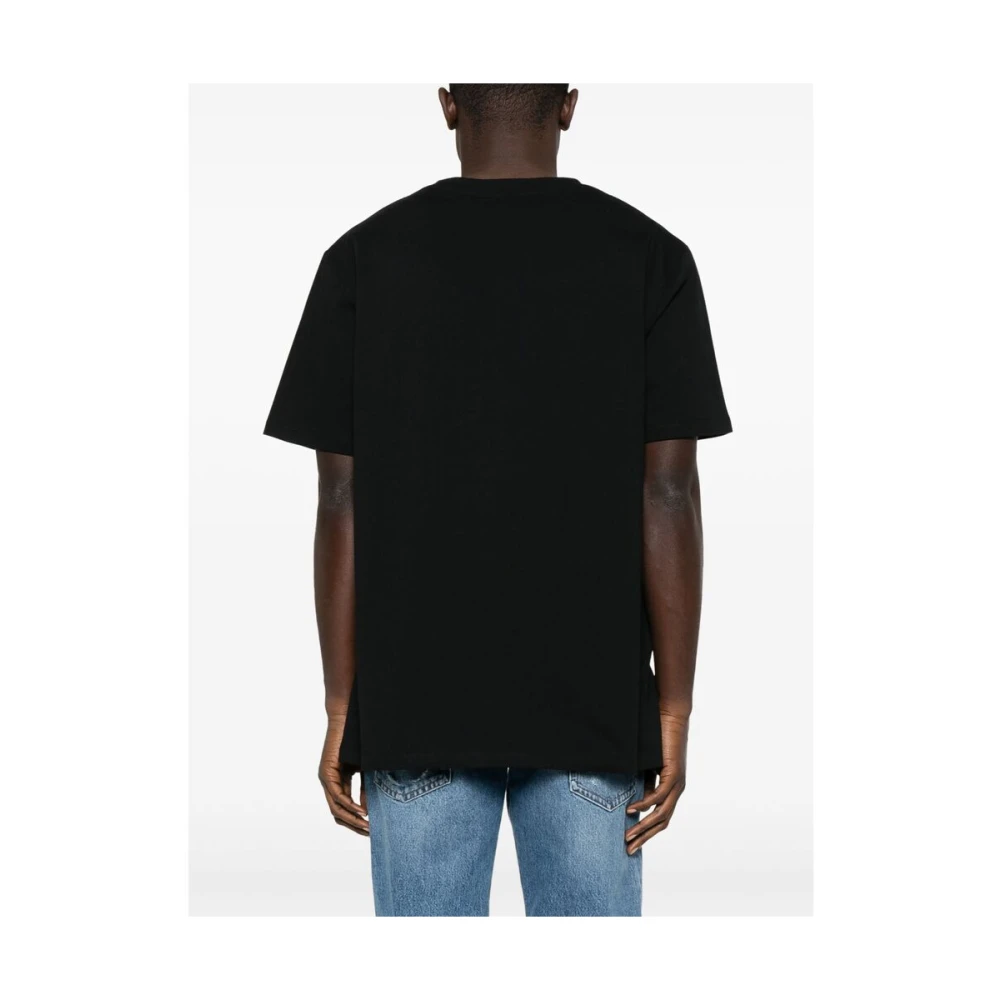 Balmain Zwart Crew Neck T-shirt Black Heren