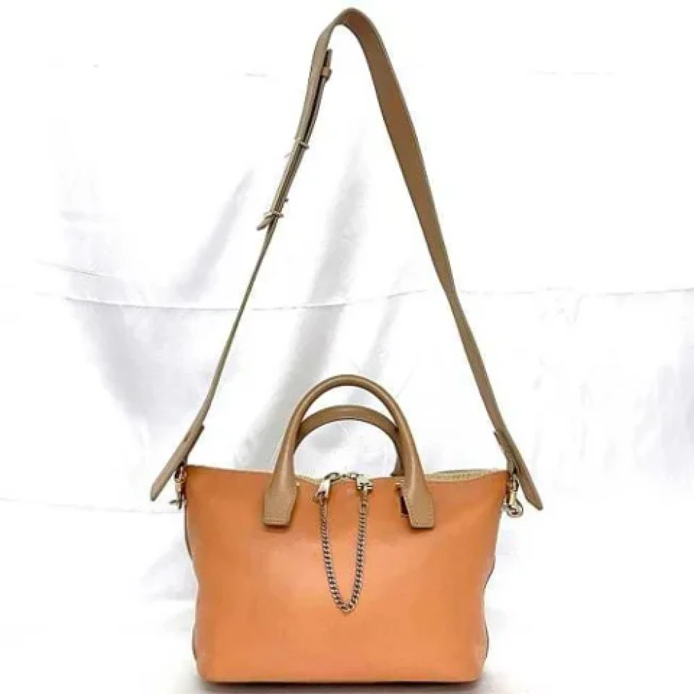 Chloé Pre-owned Leather handbags Beige Dames