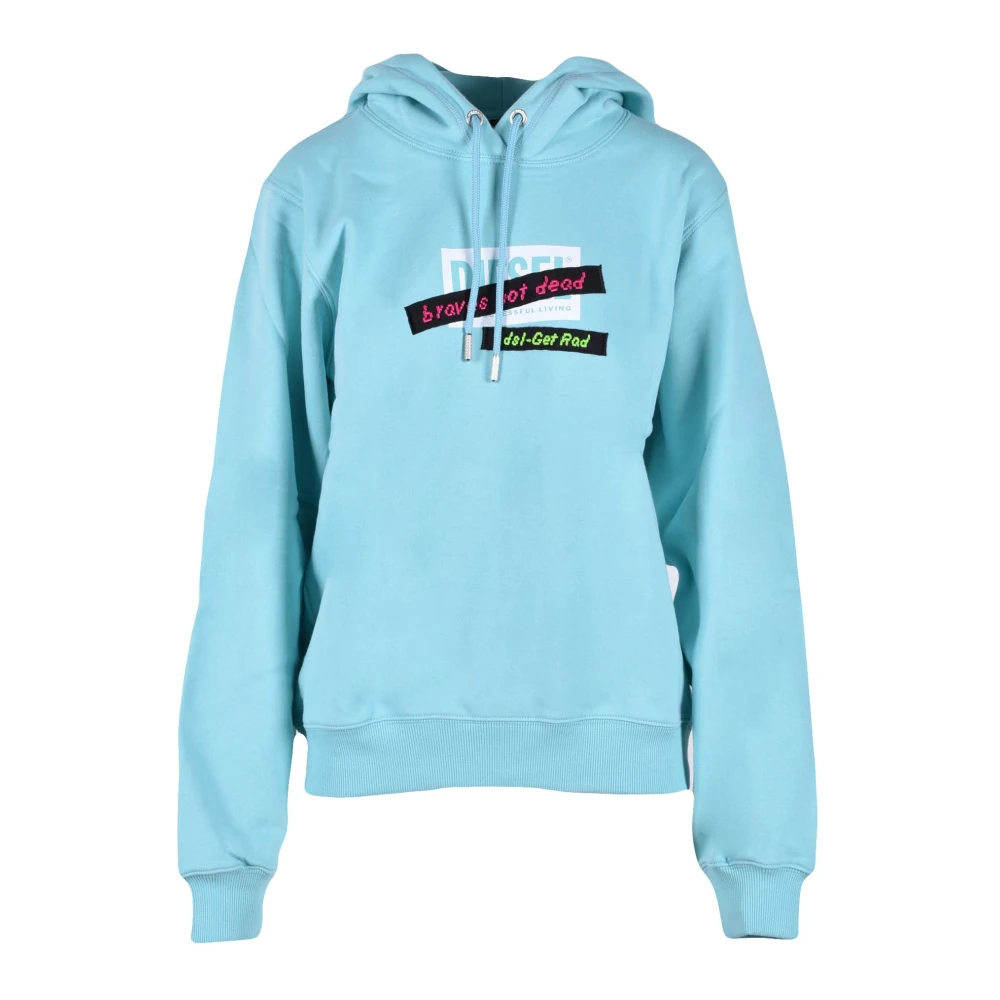 Diesel Katoenen Sweatshirt Green Dames