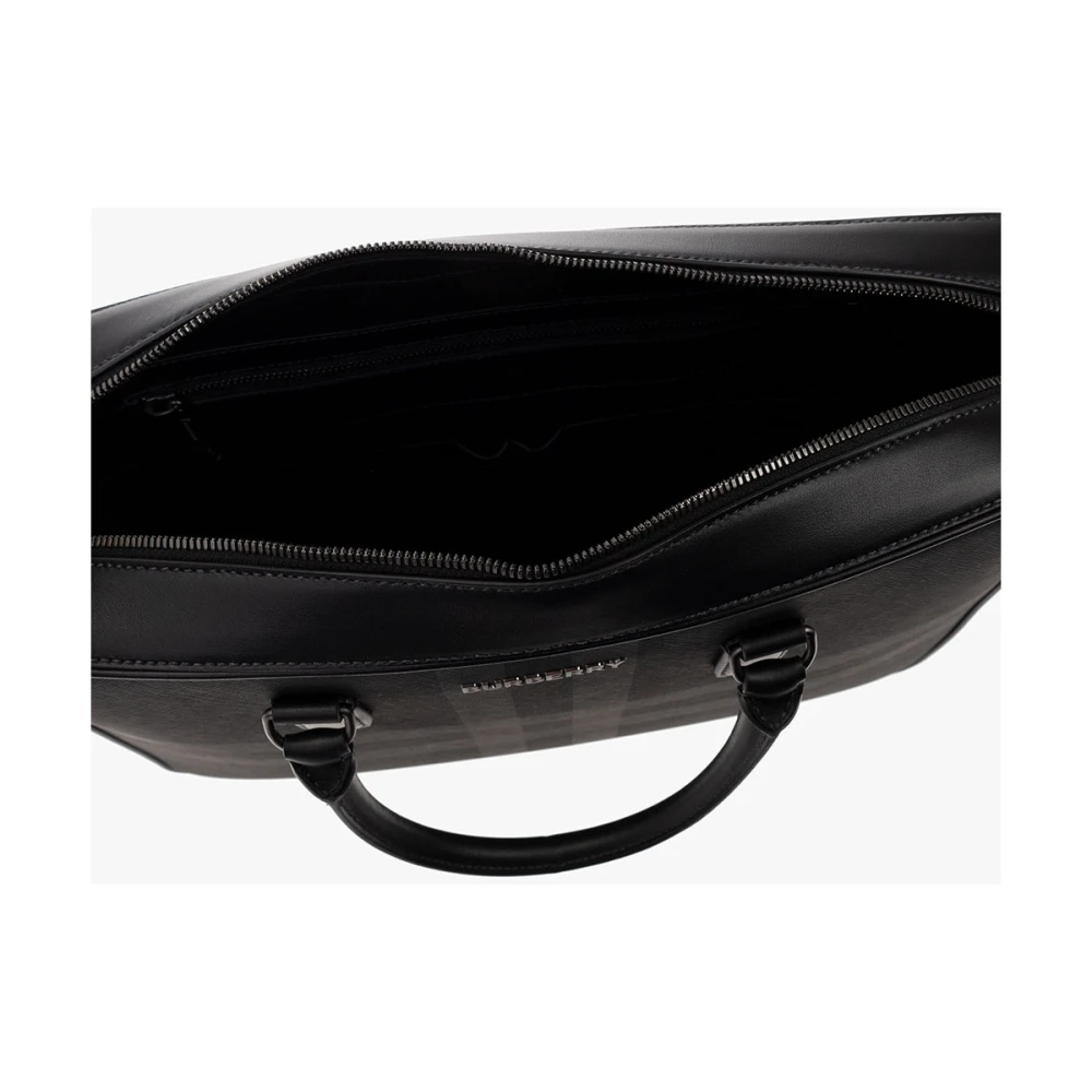 Burberry Laptoptas en koffer Black Heren